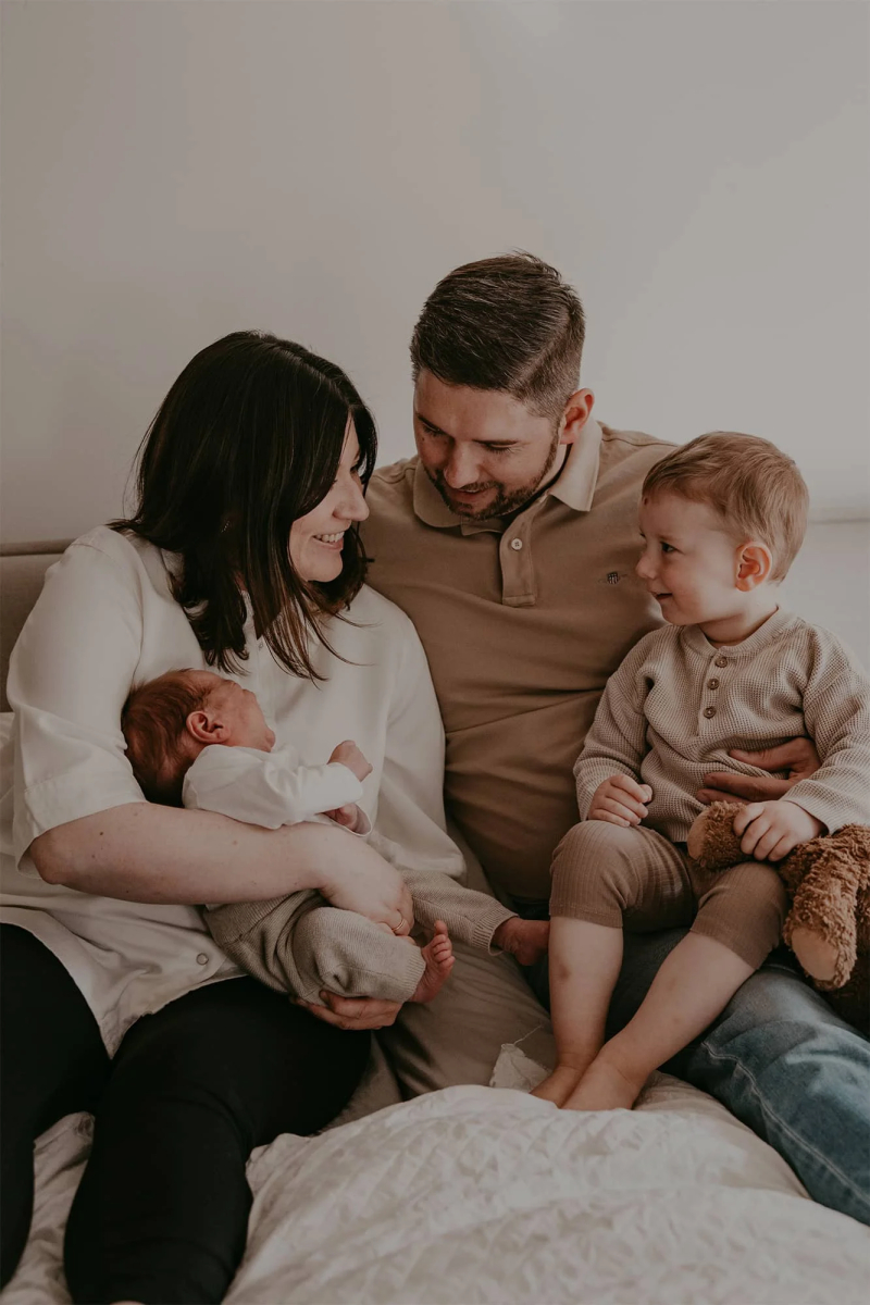 Familie mit Baby